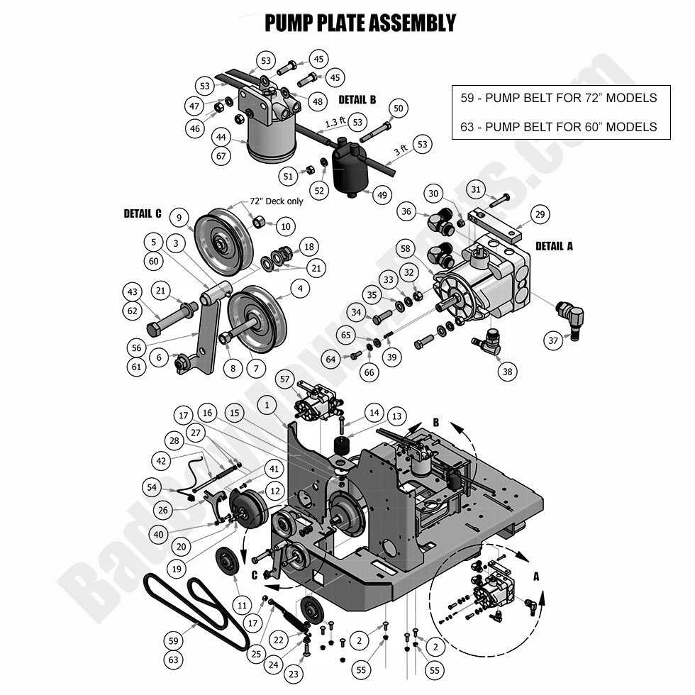 2018 Diesel - 1500cc Pump Plate Assembly